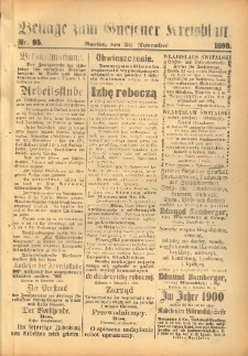 Beilage zum Gnesener Kreisblatt. 1899.11.26 Nr95