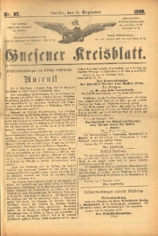 Gnesener Kreisblatt. 1899.12.03 Nr97