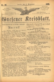 Gnesener Kreisblatt. 1899.12.03 Nr97