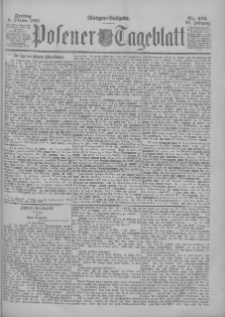 Posener Tageblatt 1899.10.06 Jg.38 Nr470