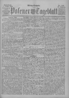 Posener Tageblatt 1899.10.07 Jg.38 Nr473