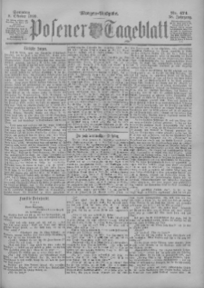 Posener Tageblatt 1899.10.08 Jg.38 Nr474