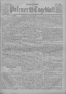 Posener Tageblatt 1899.10.12 Jg.38 Nr480