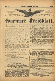 Gnesener Kreisblatt 1900.01.18 Nr5