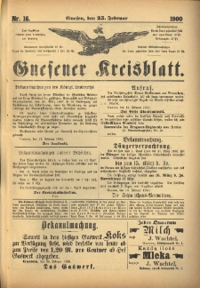Gnesener Kreisblatt 1900.02.25 Nr16