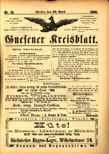 Gnesener Kreisblatt 1900.04.19 Nr31