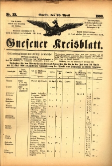Gnesener Kreisblatt 1900.04.26 Nr33
