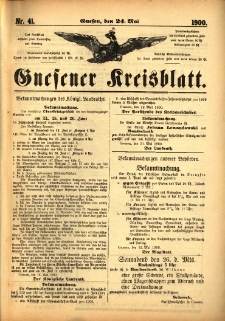Gnesener Kreisblatt 1900.05.24 Nr41