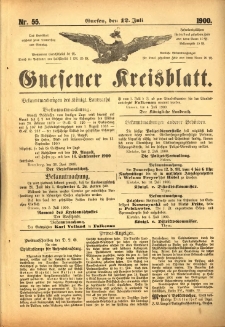 Gnesener Kreisblatt 1900.07.12 Nr55