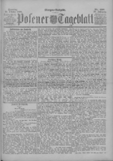 Posener Tageblatt 1899.10.22 Jg.38 Nr498