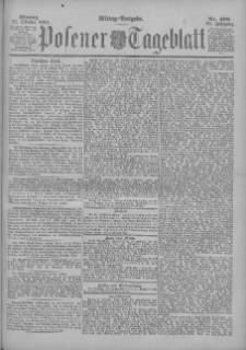 Posener Tageblatt 1899.10.23 Jg.38 Nr499