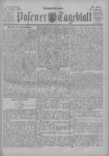 Posener Tageblatt 1899.10.26 Jg.38 Nr504