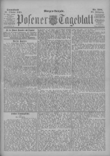 Posener Tageblatt 1899.10.28 Jg.38 Nr508