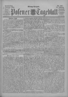 Posener Tageblatt 1899.11.02 Jg.38 Nr517