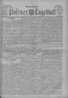 Posener Tageblatt 1899.11.04 Jg.38 Nr520