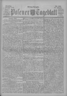 Posener Tageblatt 1899.11.07 Jg.38 Nr525