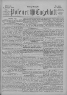Posener Tageblatt 1899.11.08 Jg.38 Nr527