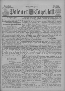 Posener Tageblatt 1899.11.18 Jg.38 Nr544