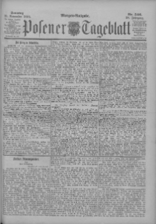 Posener Tageblatt 1899.11.19 Jg.38 Nr546
