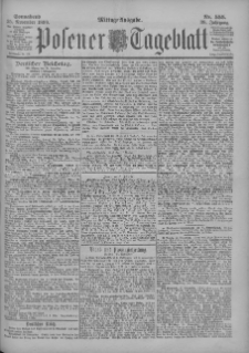 Posener Tageblatt 1899.11.25 Jg.38 Nr555