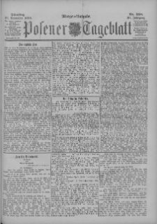 Posener Tageblatt 1899.11.28 Jg.38 Nr558