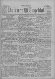 Posener Tageblatt 1899.12.06 Jg.38 Nr573