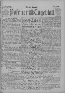 Posener Tageblatt 1899.12.07 Jg.38 Nr574