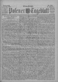 Posener Tageblatt 1899.12.07 Jg.38 Nr575