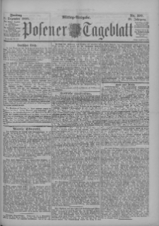 Posener Tageblatt 1899.12.08 Jg.38 Nr577