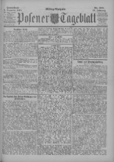 Posener Tageblatt 1899.12.09 Jg.38 Nr579
