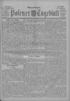 Posener Tageblatt 1899.12.17 Jg.38 Nr592