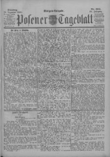 Posener Tageblatt 1899.12.19 Jg.38 Nr594