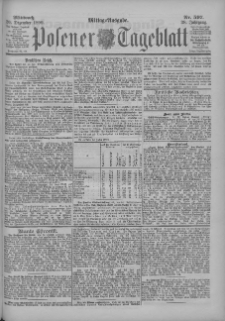 Posener Tageblatt 1899.12.20 Jg.38 Nr597