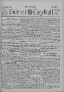 Posener Tageblatt 1899.12.21 Jg.38 Nr599
