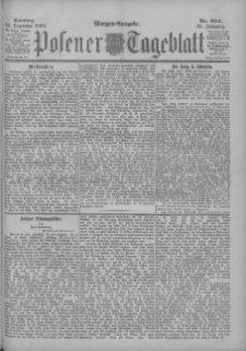 Posener Tageblatt 1899.12.24 Jg.38 Nr604