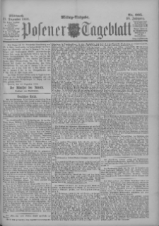 Posener Tageblatt 1899.12.27 Jg.38 Nr605