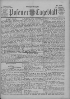Posener Tageblatt 1899.12.28 Jg.38 Nr606