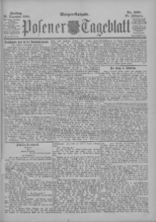 Posener Tageblatt 1899.12.29 Jg.38 Nr608