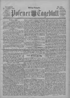 Posener Tageblatt 1899.12.30 Jg.38 Nr611