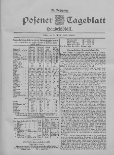 Posener Tageblatt. Handelsblatt 1899.10.03 Jg.38 Nr465