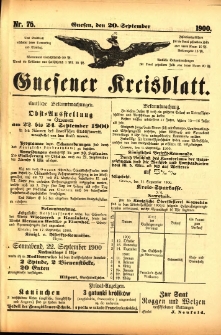 Gnesener Kreisblatt 1900.09.20 Nr75