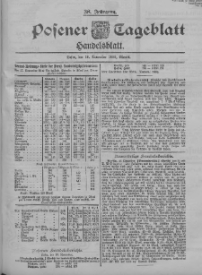 Posener Tageblatt. Handelsblatt 1899.11.18 Jg.38 Nr546