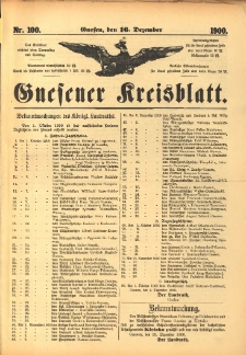 Gnesener Kreisblatt 1900.12.16 Nr100