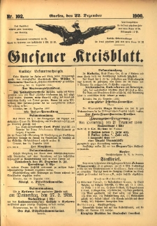 Gnesener Kreisblatt 1900.12.22 Nr102