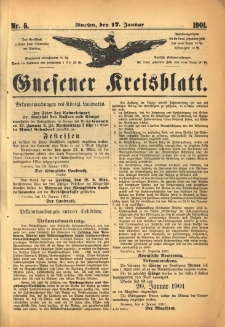 Gnesener Kreisblatt 1901.01.17 Nr5