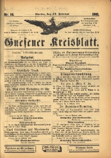 Gnesener Kreisblatt 1901.02.17 Nr14