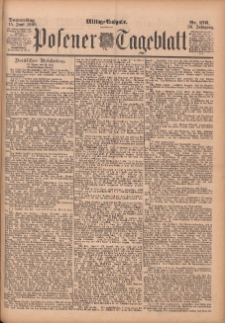 Posener Tageblatt 1899.06.15 Jg.38 Nr276