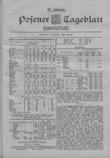 Posener Tageblatt. Handelsblatt 1899.12.04 Jg.38 Nr569