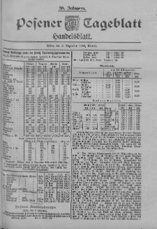 Posener Tageblatt. Handelsblatt 1899.12.06 Jg.38 Nr573