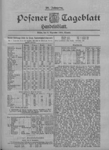 Posener Tageblatt. Handelsblatt 1899.12.08 Jg.38 Nr577